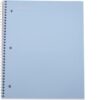 Mintra Office Durable Spiral Notebooks, 1 Subject, (Spring Pink, Sun Yellow, Arctic Ice, Wide Ruled 3pk)