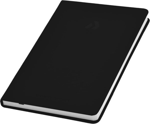 Nextnoid Lined Notebook Journal for Men - 120 GSM Thick Paper - 160 Pages - A5 Hardcover Notebook for Work - Ideal for Writing, Journaling, and Note-Taking (Black)