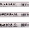 SAKURA Gelly Roll Basic White Gel Pen Set of 3, Assorted Sizes | Opaque Pens for Highlights, Drawing & Crafts