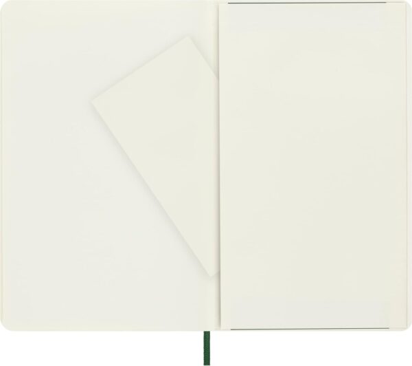 Moleskine Classic Notebook, Soft Cover, Large (5" x 8.25") Plain/Blank, Myrtle Green, 192 Pages