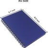Spiral Notebook Journal,4 Pack A5 Hardcover Spiral Notebooks,5.7" x 8.5",160 Pages,100gsm Paper,College Ruled Journals for Study and Notes (Red, Green,Blue,Grey)