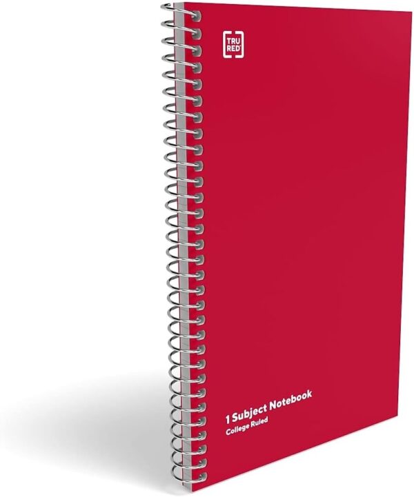 51jKDtMJ-tL._AC_SL1500_.jpg STAPLES Spiral Notebooks - College-Ruled, 1-Subject, 80 Sheets, Durable Wirebound, Assorted Colors, Pack of 3