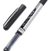 EYEYE Black Rollerball Pens 12 Pack, 0.7mm Medium Point Roller Ball Pen Quick Dry, Liquid Ink Pens Fine Point Smooth Writing Pen for Journaling, Note Taking, Office, School Supplies