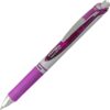 Pentel Pink BCA RTX Retractable Liquid Gel Pen, (0.7mm), Medium Line, Metal Tip, Violet Ink, Pack of 3 (BL77BP3V)