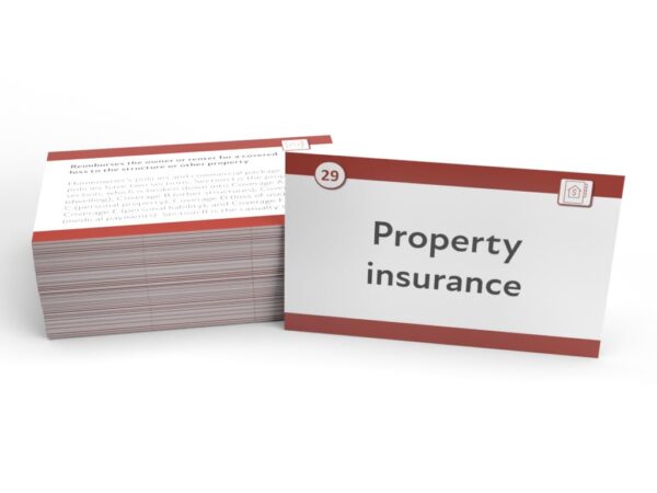 Property and Casualty Insurance Study Cards: Property and Casualty Insurance License Exam Prep with Practice Test Questions [Full Color Cards]