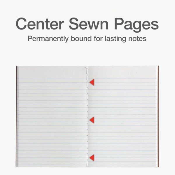 Oxford Composition Notebook 6 Pack,Notebooks for School, School Supplies, School Journal, Comp Book, College Ruled Paper, 5.75 x 8 Inches, Small Size, 60 Sheets, Kraft Covers (63831)