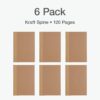 Oxford Composition Notebook 6 Pack,Notebooks for School, School Supplies, School Journal, Comp Book, College Ruled Paper, 5.75 x 8 Inches, Small Size, 60 Sheets, Kraft Covers (63831)