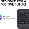 611WB5KUu2L._AC_SL1500_.jpg Logitech Signature K650 Comfort Full-Size Wireless Keyboard with Wrist Rest, BLE Bluetooth or Logi Bolt USB Receiver, Deep-Cushioned Keys, Numpad, Compatible with Most OS/PC/Window/Mac - Graphite
