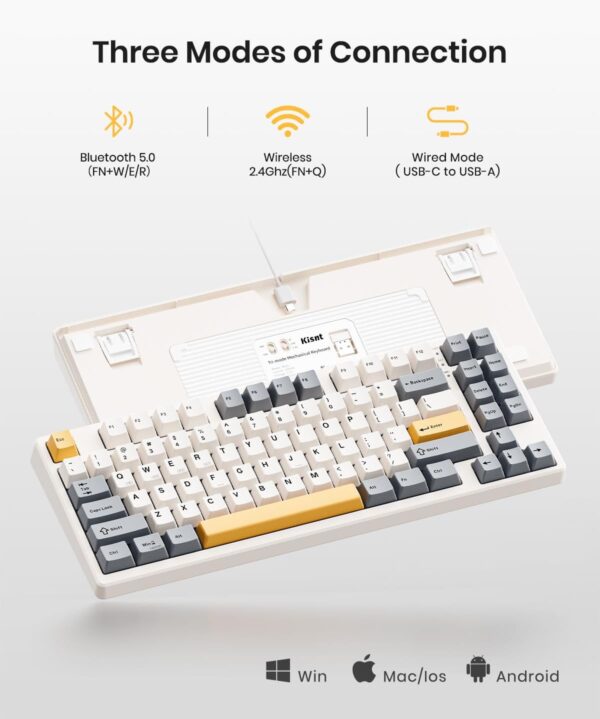 611udaTY4BL._AC_SL1500_.jpg Wireless Mechanical Keyboard,Gasket Mounted with Creamy Sound,Bluetooth/2.4GHz/USB-C,Custom Hot Swappable,RGB Backlit,75% Compact Layout for Gaming/Typing/Win/Mac/PC (Retro Beige,Linear Switch)