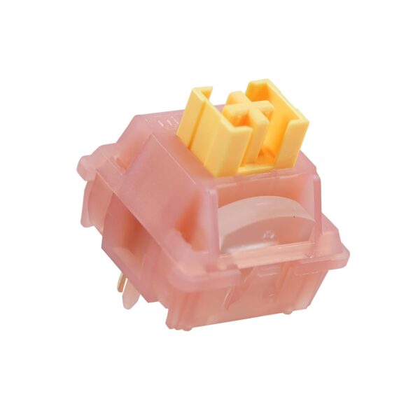 Outemu Honey Peach Switch V3, 40g Pre-Lubed Silent Linear Switch Outemu Honey Peach Switch V3, 40g Pre-Lubed Silent Linear Switch for Mechanical Gaming Keyboard, 5-Pin Switches (Honey Peach,70Pcs)