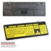 6151coQs7JL._AC_SL1001_.jpg BOOGIIO Large Print Computer Keyboard, Wired USB High Contrast Keyboard with Oversized Print Letters for Visually Impaired Low Vision Individuals (Yellow+Black)