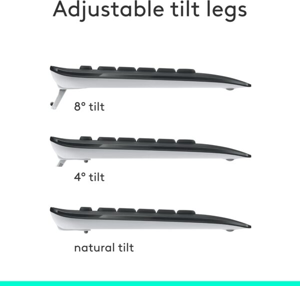 616kljKFlKL._AC_SL1500_.jpg Logitech MK540 Advanced Wireless Keyboard and Mouse Combo for Windows, 2.4 GHz Unifying USB-Receiver, Multimedia Hotkeys, 3-Year Battery Life, for PC, Laptop