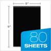 616ue3S4txL._AC_SL1500_.jpg Oxford Innovative Steno Project Ruled Notebook (TOPS), 90222, White