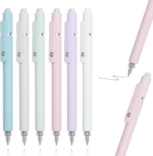 IOMDRWU Gel Pens, 6 Pack 0.5mm Black Ink Pens, Fine IOMDRWU Gel Pens, 6 Pack 0.5mm Black Ink Pens, Fine Point Smooth Writing Pen, Quick-Dry, High-End Series Pen for Journaling, Note Taking, Cute Office School Supplies Gifts for Women Men - Morandi