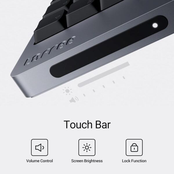 61Cksb1w3gL._AC_SL1500_.jpg LOFREE Flow2 Low-Profile Mechanical Keyboard, Aluminum Alloy with Void Linear Switches, Rechargeable Wireless Keyboards with 3 Mode Connections for Windows, macOS (Silver with Silence, 100 Keys)