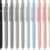 LINFANC 12 Pack Cute Gel Pens, Retractable Quick Dry Gel LINFANC 12 Pack Cute Gel Pens, Retractable Quick Dry Gel Ink Pen, Fine Point 0.5mm Black Ink Rolling Ball Gel Pens, Smooth Writing Aesthetic Pens for Home School Office Supplies