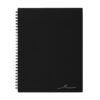 Office Depot Wirebound Notebook, 7 1/4in x 9 1/2in, 1 Subject, Narrow Ruled, 160 Pages (80 Sheets), Black, ODUS1402-026