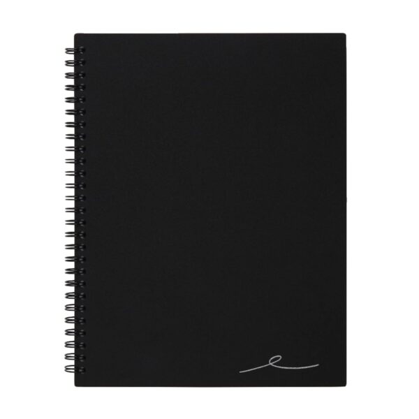 Office Depot Wirebound Notebook, 7 1/4in x 9 1/2in, 1 Subject, Narrow Ruled, 160 Pages (80 Sheets), Black, ODUS1402-026