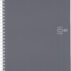 KOKUYO Spiral Lined Notebook, 10'' x 7'' Business Journal B5 KOKUYO Spiral Lined Notebook, 10'' x 7'' Business Journal B5 Soft Ring Notebooks with Dot 6 mm Ruled, 80 Sheets, Dark Gray 1 Subject Notebook, Note Taking for Work. Japan Import (SU-SV308BT-DM)