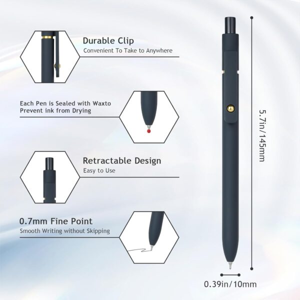 61IabJ0zwsL._AC_SL1500_.jpg Ddaowanx Gel Pens, 0.7mm Quick Dry Black Ink,Fine Point Smooth Writing Pens,Office School Supplies,Gifts for Women Man(6Pcs Black White Gray, Black)