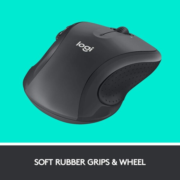 61Ib929uxRL._AC_SL1500_.jpg Logitech M510 Wireless Mouse, Mouse for Laptop and PC with USB Unifying Receiver, Programmable Buttons - Graphite