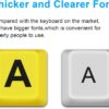 61N5YnS47CL._AC_SL1500_.jpg BOOGIIO Large Print Computer Keyboard, Wired USB High Contrast Keyboard with Oversized Print Letters for Visually Impaired Low Vision Individuals (Yellow+Black)