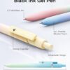 Four Candies Gel Pens, 5 Pcs 0.7mm Quick Dry Black Ink Pen Fine Point Smooth Writing Unique Pen, Office Home School Supplies Essentials Fun Pretty Cute Pens Gifts for Girl Women(Gradient)