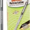 PILOT The Better Ball Point Pen Refillable & Retractable Ballpoint Pens, Medium Point, Black Ink, 12-Pack (30005)