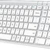 iClever BK10 Bluetooth Keyboard, Universal Bluetooth 5.1 Wireless Keyboard with iClever BK10 Bluetooth Keyboard, Universal Bluetooth 5.1 Wireless Keyboard with Number Pad, Ergonomic Design, Multi-Device Compatibility, Stable Connection for Mac, iPad, iPhone, Android, Windows