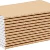 Paper Junkie Notebook Pack - A6 (4 x 6 In), Kraft Paper, 12-Pack, Lined Pages - Journaling Notebooks for Travel Journal, Work & School