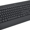 Logitech Signature K650 Comfort Full-Size Wireless Keyboard with Wrist Rest, Logitech Signature K650 Comfort Full-Size Wireless Keyboard with Wrist Rest, BLE Bluetooth or Logi Bolt USB Receiver, Deep-Cushioned Keys, Numpad, Compatible with Most OS/PC/Window/Mac - Graphite