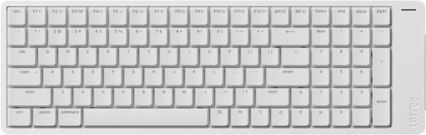 LOFREE Flow2 Low-Profile Mechanical Keyboard, Aluminum Alloy with Void Linear LOFREE Flow2 Low-Profile Mechanical Keyboard, Aluminum Alloy with Void Linear Switches, Rechargeable Wireless Keyboards with 3 Mode Connections for Windows, macOS (Silver with Silence, 100 Keys)