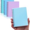 Irmanas Spiral Notebook, 3 Pack Small Notebooks 4.3''x 5.7'',Mini Ruled Lined Journal, 480 Pages, College School Supplies Pocket Notebook for Work, Aesthetic Gift Office Supplies for Teen Girls,Boys
