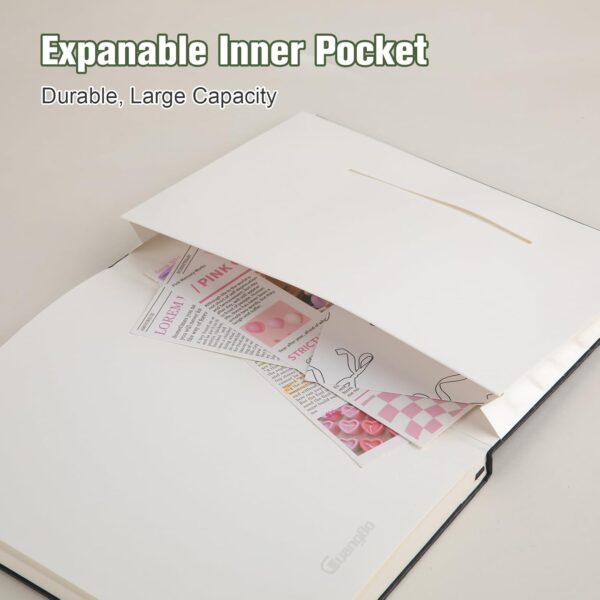 61bJnFy2twL._AC_SL1500_.jpg GUANGBO Lined Journal Notebook for Work with 160 Pages, 5.6" x 8" Hardcover Notebooks Journals Medium Size for Writing Women Men