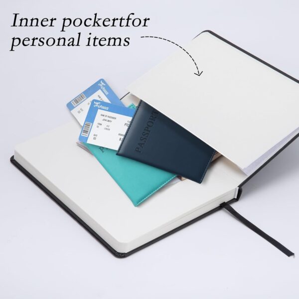 61cG-DQVedL._AC_SL1500_.jpg deli A5 Lined Journal Notebook, 160 Pages Hardcover Writing Notebook, 5.5"x8.2" College Ruled Notebook for Office, School, Work Notes (Black)