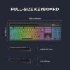 61ctCKPUUuL._AC_SL1500_.jpg MARVO Large Print Backlit Keyboard, WK712 Wired Computer Keyboards with 7 Colors & 11 Modes Backlight, Tablet Phone Holder and Quiet Light Up Keys, Full-Size Gaming Keyboard for Windows, Mac