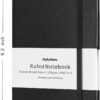 Huhuhero 10 Pack Lined Journal Notebook, 120Gsm College Ruled Thick Paper Journals for Writing, Hardcover Notebooks for Work School Business Note Taking Women Men, 5"×8.25" (10, Black)