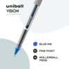 uni-ball uniball Vision Rollerball Pens with 0.7mm Fine Point, Blue, 12 Count