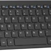 TECKNET 2.4G Wireless Keyboard - Mini Compact Keyboard with Media Hotkeys, 12-Month Battery Life, Compatible with PC, Desktop, Laptop, Smart TV - Black