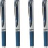 Pentel EnerGel RTX Liquid Gel Pens, Medium (0.7mm), Navy Blue Ink, 4-pk (BL77PF4CA)