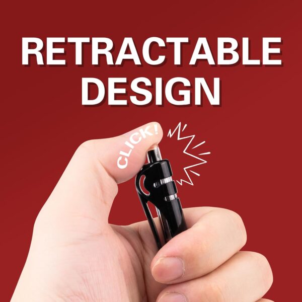 61lapmQDrSL._AC_SL1500_.jpg Horsebe 30pcs Black Gel Ink Pens for Writing, 0.5 mm Pens Fine Point Smooth Writing Pens for Journaling, Bulk Retractable Rollerball Pens for School Office.