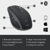 61lwzscoiGL._AC_SL1500_.jpg Logitech MX Anywhere 2S Bluetooth Edition Compact Wireless Mouse, No USB Receiver - Use On Any Surface, Hyper-Fast Scrolling, Rechargeable, Control Up to 3 Apple Mac and Windows Computers and Laptops