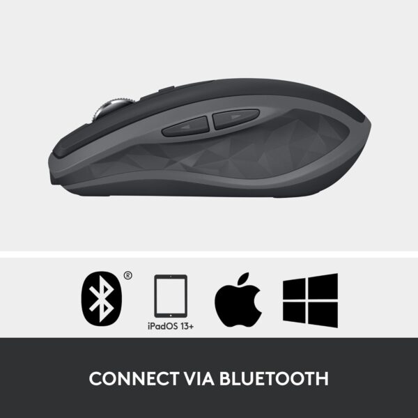 61oTiNWlNZL._AC_SL1500_.jpg Logitech MX Anywhere 2S Bluetooth Edition Compact Wireless Mouse, No USB Receiver - Use On Any Surface, Hyper-Fast Scrolling, Rechargeable, Control Up to 3 Apple Mac and Windows Computers and Laptops