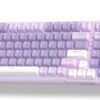 61pVleqEzmL._AC_SL1500_.jpg MageGee SKY98 Mechanical Gaming Keyboard, 96% Gasket Hot Swappable Wired Custom Creamy Keyboard with 5-Layer Sound Dampening, RGB Backlit, NKRO for Win/Mac (Violet, Violet Switch)
