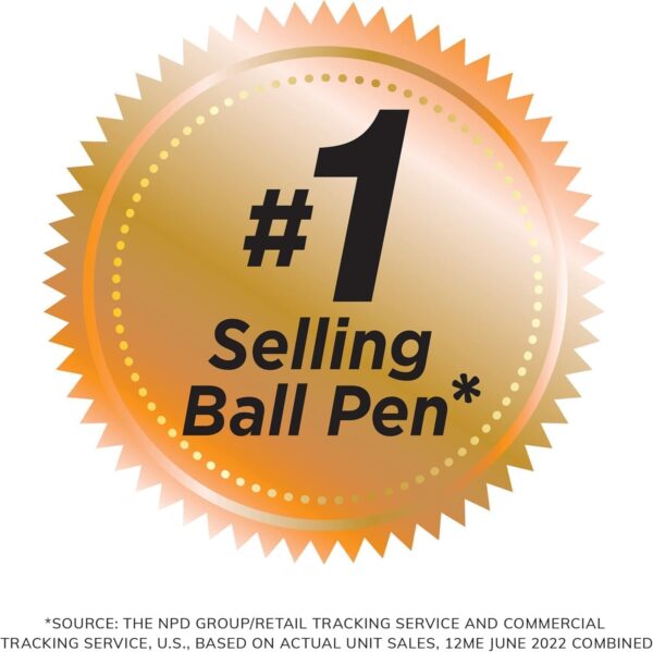 BIC Round Stic Xtra Life Ballpoint Pens - Medium Point 1.0mm, Ultra Long Lasting and Consistent Ink Flow, Bulk Pack of 96 Black Pens