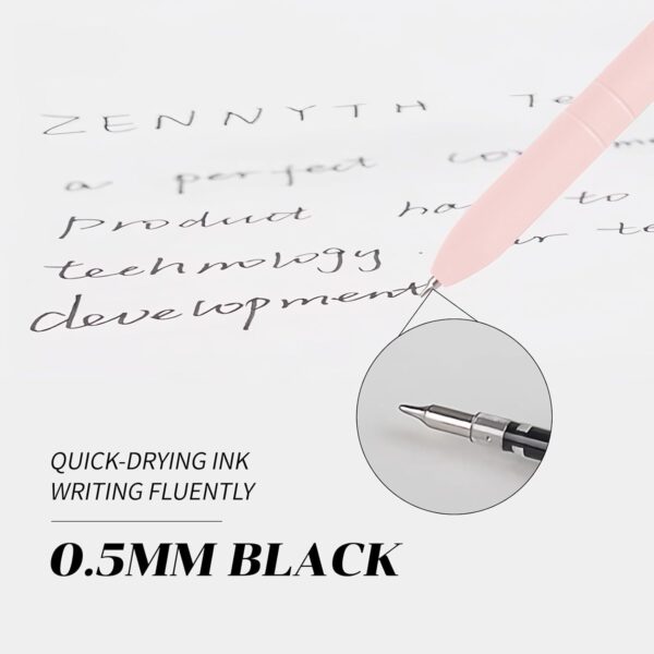 GigaGlow Custom Gel Pens 7-Pack 0.5mm Black Fine Point – Personalized Text/Logo/Image, Smooth Premium Writing for Journaling/Note-Taking/Office/School, Multiple Colors