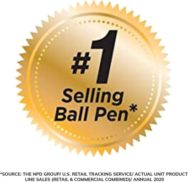 61wJfFcO4zL._AC_SL1500_.jpg BIC Round Stic Xtra Life Black Ballpoint Pens, Medium Point (1.0mm), 36-Count Pack of Bulk Pens, Flexible Round Barrel for Writing Comfort, No. 1 Selling Ballpoint Pens