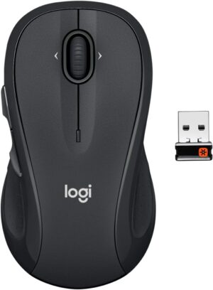 Logitech M510 Wireless Mouse, Mouse for Laptop and PC with Logitech M510 Wireless Mouse, Mouse for Laptop and PC with USB Unifying Receiver, Programmable Buttons - Graphite