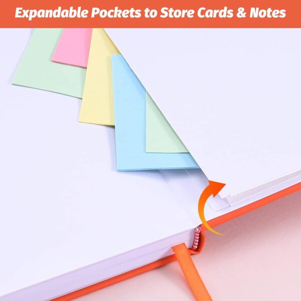 61xw-PioooL._AC_SL1500_.jpg SUIN Hardcover-Journal-Notebooks, A5 Lined Journals Notebook for Writing 200 Pages, 8.2 x 5.5 inch, Classic Ruled Notebooks for Work/Travel/College (Orange- 1 Pack)