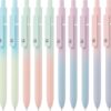 LINFANC 12 Pack Gel Pens Cute Medium Point 0.7mm Black Ink for Journaling Aesthetic School Supplies Office Supplies